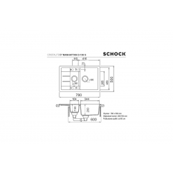 Zlewozmywak Schock MANHATTAN D-150S Crema Cristalite